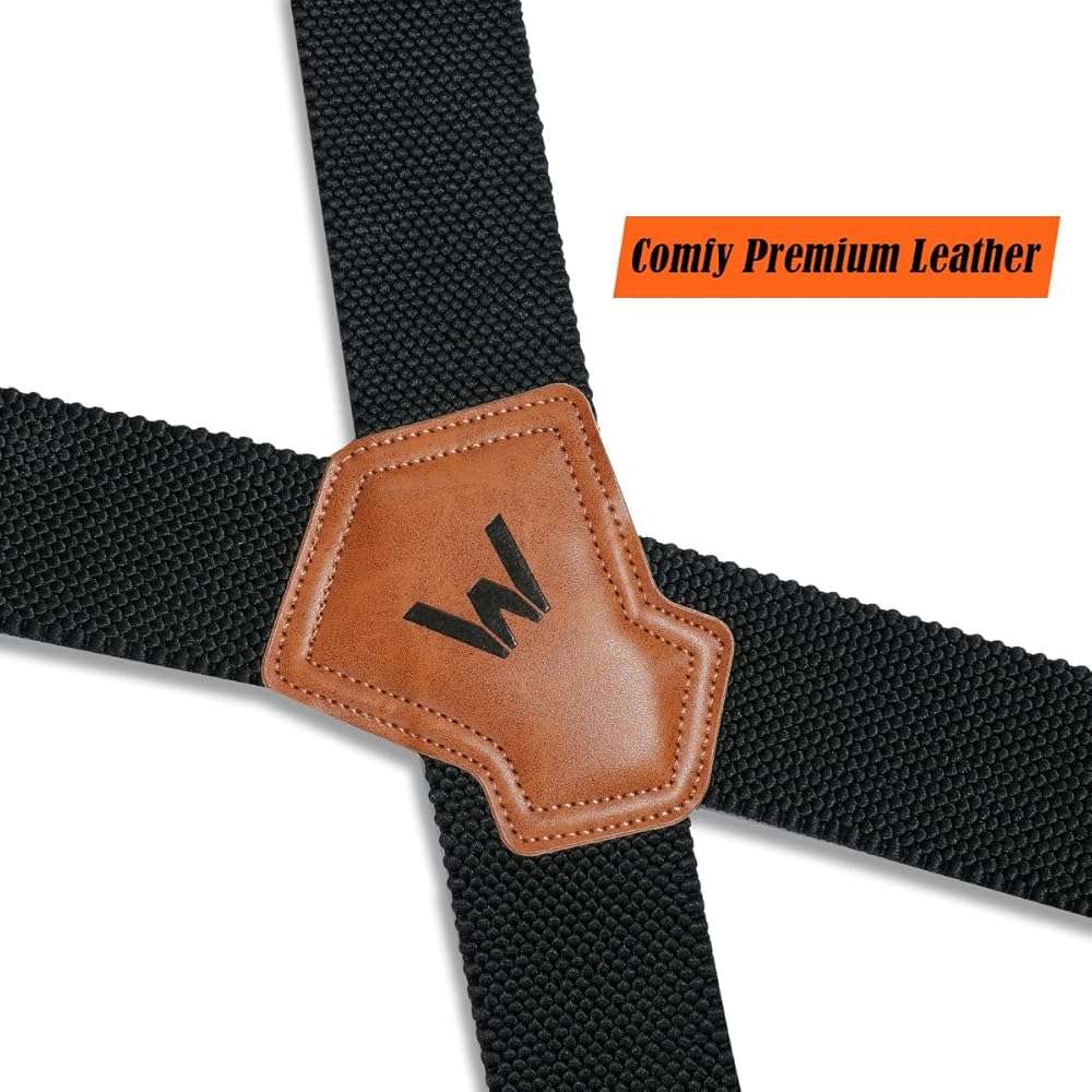 WELKINLAND HD Elastic Work Suspenders, Heavy Duty Suspenders For Men, 2-Inch Wide Suspenders For Men, Mens Suspender For Jeans, Man Suspender With Hooks For Belt Loop, Work Suspender For Man - Image 6