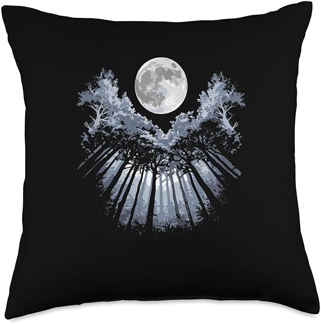 Hang Glider Over Forest Scenic Nature Art Throw Pillow - Product Image