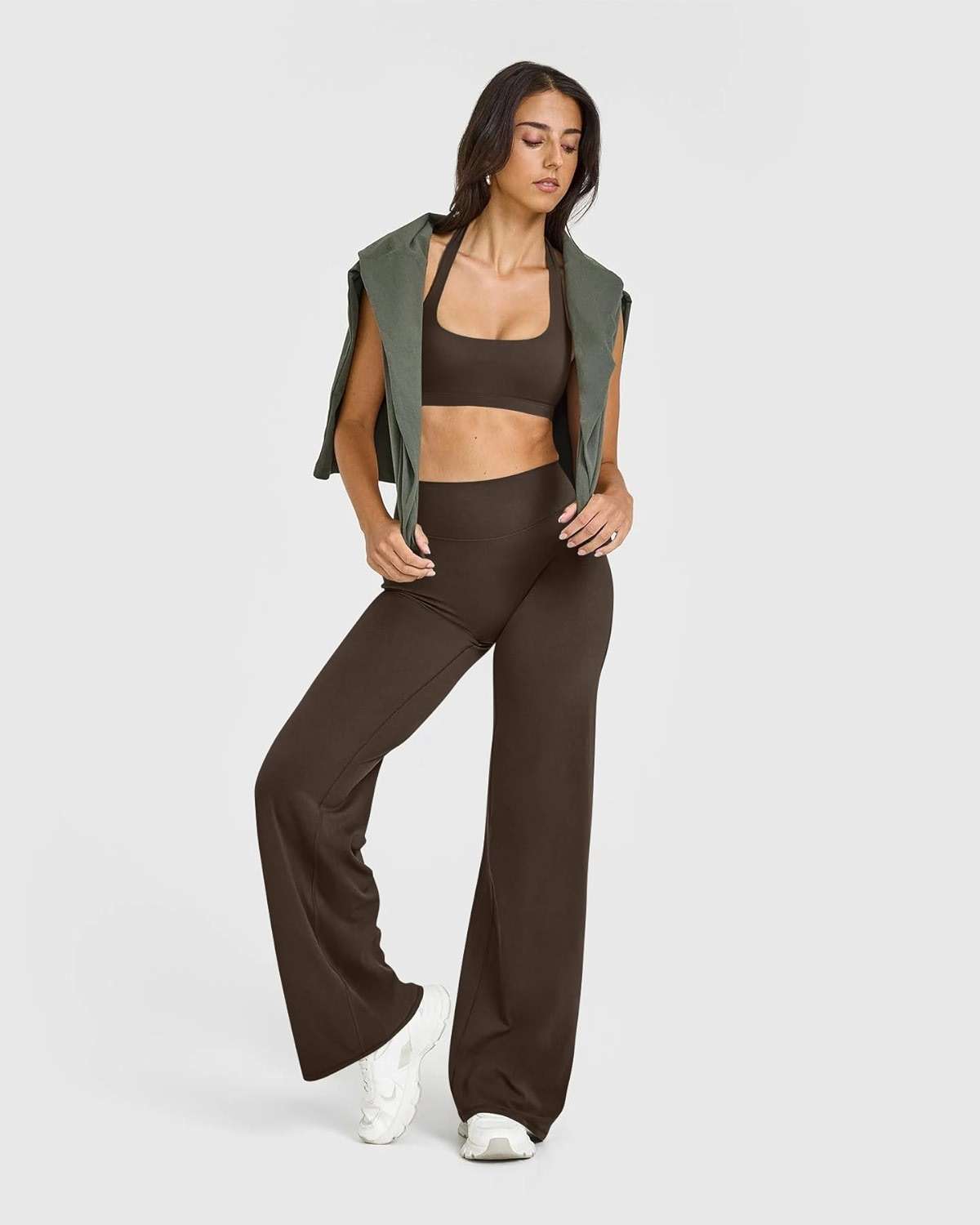 OQQ Yoga Pants Women High Waist Stretch Casual Soft Straight Leg Bottoms - Image 4