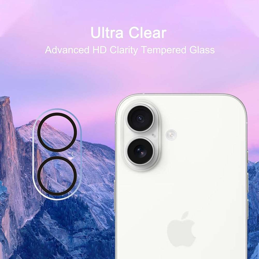 Ailun 3 Pack Camera Lens Protector for iPhone 17,Tempered Glass,9H Hardness,Ultra HD,Anti-Scratch,Case Friendly,Does not Affect Night Shots - Image 3