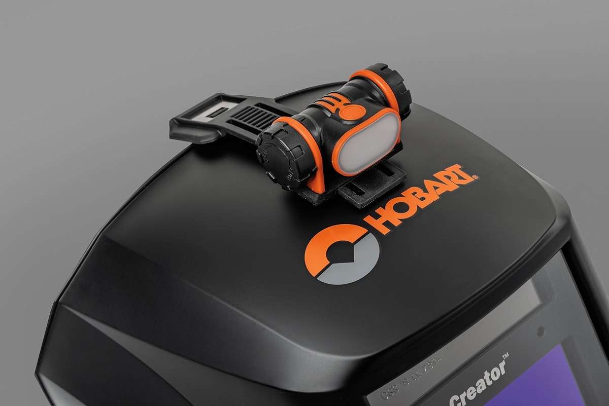 Hobart LED Welding Helmet Light Attachment - 90 Lumen Helmet Mounted Headlamp Welding Light - AA Battery Powered, Adjustable Modes - Fits Hobart Inventor™, Creator™ & Pillar™ Series (Model 117009) - Image 3