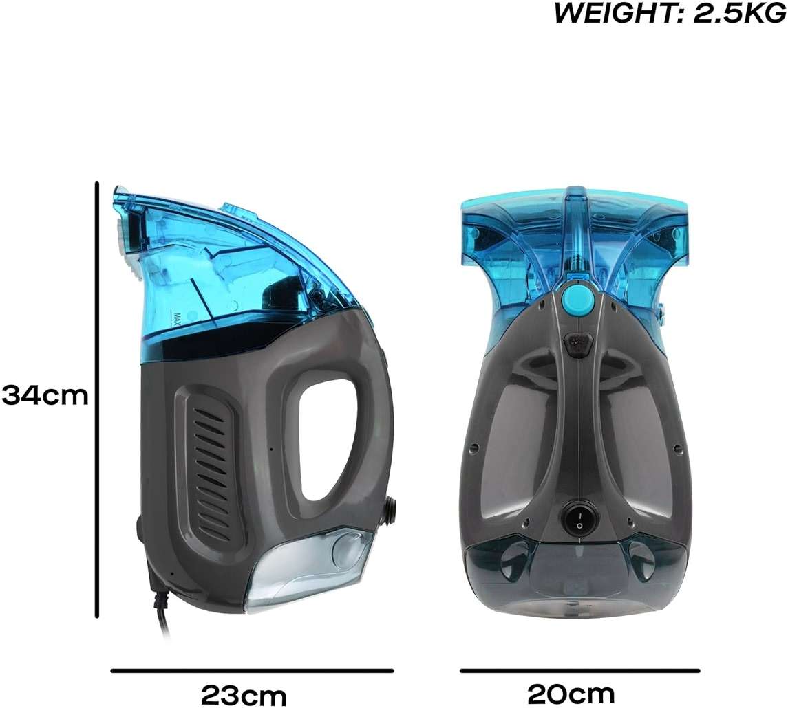 Hausmeister Hydroflex Carpet Cleaner Machine, Upholstery Cleaner Machine for Couch, Car Seats & Pet Stains, 500W Powerful Handheld Deep Cleaner with 3 Brush Heads (Machine + 0 solution) - Image 2