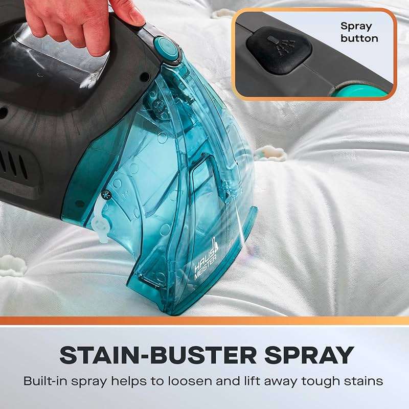 Hausmeister Hydroflex Carpet Cleaner Machine, Upholstery Cleaner Machine for Couch, Car Seats & Pet Stains, 500W Powerful Handheld Deep Cleaner with 3 Brush Heads (Machine + 0 solution) - Image 5