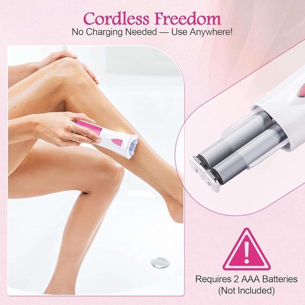 Skin Epilator, 2026 New Epilators Hair Removal for Face, Smooth Glide Epilators for Women with LED Light, Cordless Facial Hair Removal for Bikini Arm Legs Underarm, Portable Epilator - Image 6