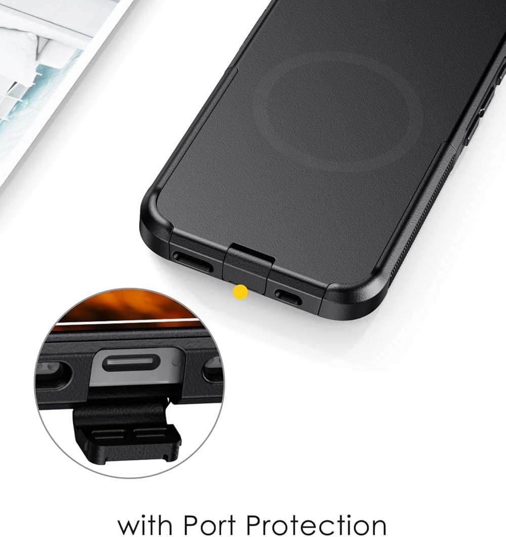 Diverbox for iPhone 16e Case & iPhone 17e Case - Compatible with MagSafe,Shockproof Dropproof with Screen Protector,with Port Protection,Slim & Tough Phone Cover (Black) - Image 7