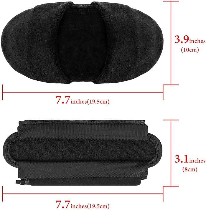 Geekria Medium Hook and Loop Headband Cover and Pad Set (Fits 2.5-3.5 cm Headbands), Compatible with Bose QC 45, QC 35 II, Beats Studio Pro, Sony WH-1000XM6, 1000XM5, ATH-M50x (Velour/Black) - Image 6