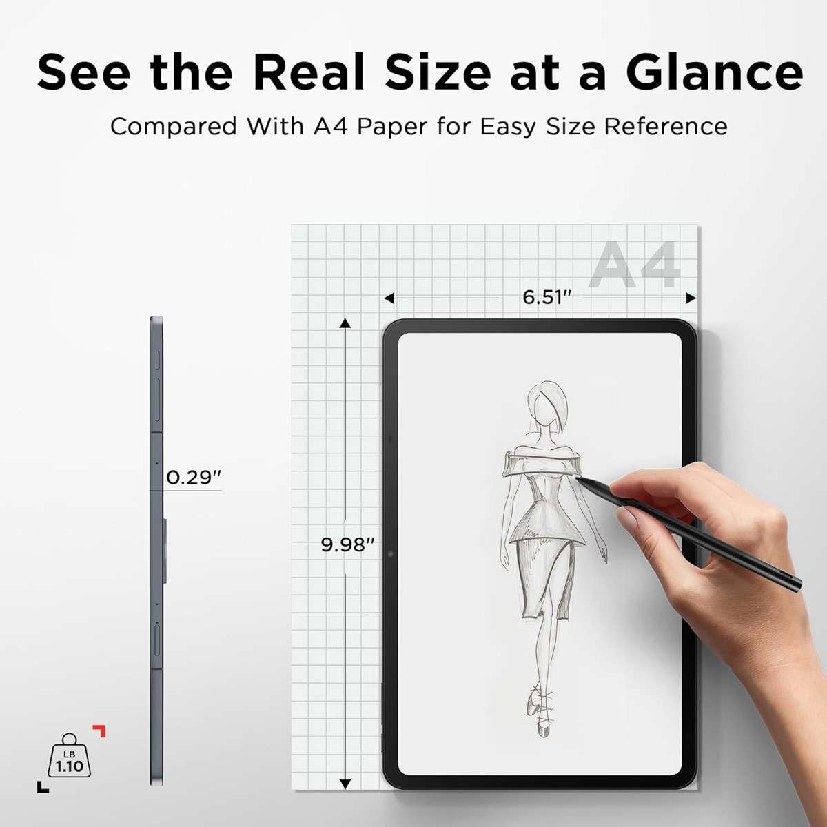 TCL NXTPAPER 11 Gen 2 Android Tablet, 11" Drawing Pad & Digital Notebook, Stylus & Flip Case Included, NXTPAPER 4.0 Display, Android 15, AI Tools, 8+8GB RAM, 128GB Storage, 8000mAh Battery, Gray - Image 9