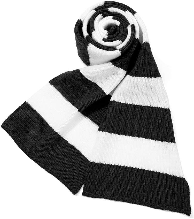 Zando Scarf for Men Fall Winter Scarf Soft Striped Scarf Men's Scarves Costume Accessory for Cosplay - Image 4