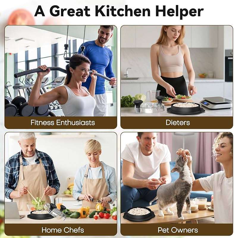 Ukeetap 10" Pro Chicken Shredder Tool Twist Large for Kitchen, BPA-Free Food-Safe Meat Grinder, Visible Chicken Breast Meat Shredder with Strong Anti-Slip Bottom & Ergonomic Handle, Black - Image 8