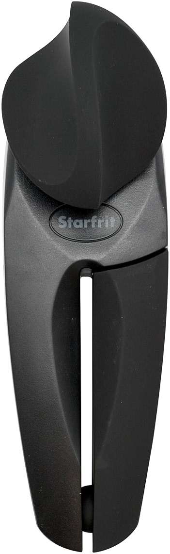 Starfrit MightiCan Can Opener, Safe Smooth-Cut Design, Holds Lid and Leaves No Sharp Edges, Comfort Grip Handle, Heavy-Duty Non-Slip Knob, 3-Year Warranty, Black - Image 1