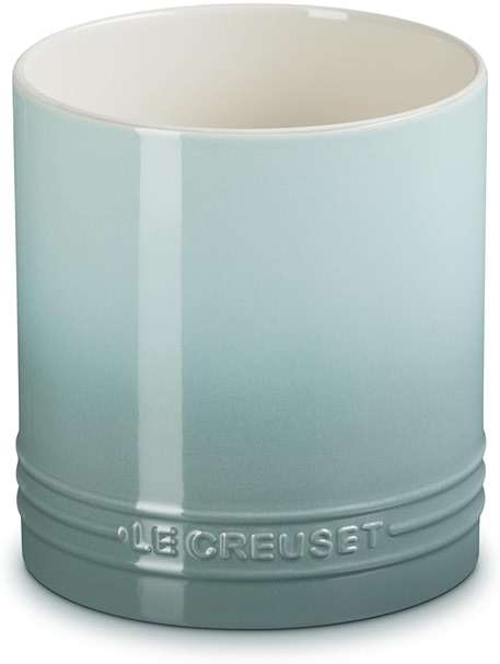 Le Creuset Stoneware Signature Straight Wall Utensil Crock, 1 qt., Sea Salt - Image 3