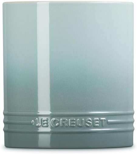 Le Creuset Stoneware Signature Straight Wall Utensil Crock, 1 qt., Sea Salt - Image 4