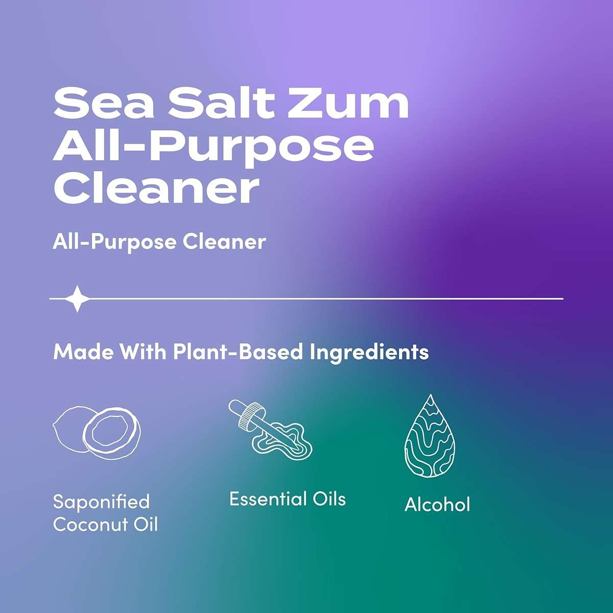 Zum by Indigo Wild Laundry & Home Cleaning Bundle – Sea Salt – Plant-Based Liquid Laundry Soap (64 fl oz, 2 Pack) + Natural All-Purpose Surface Cleaner (16 fl oz) - Image 5