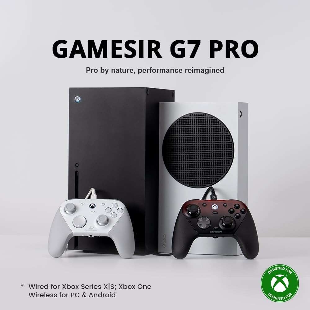 GameSir G7 Pro Wired Controller for Xbox Series X|S, Xbox One, Wireless Gamepad for PC&Android with TMR Sticks, Hall Effect Analog Triggers, 1000Hz Polling Rate, 3.5mm Audio Jack - Black - Image 10