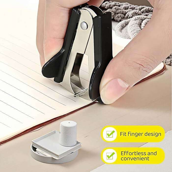 Staple Remover 2 Pack - Heavy Duty No Rip Design with Steel Teeth | Red & Black Set for Office, School, Bulletin Boards | Smooth Grip Puller - Image 4