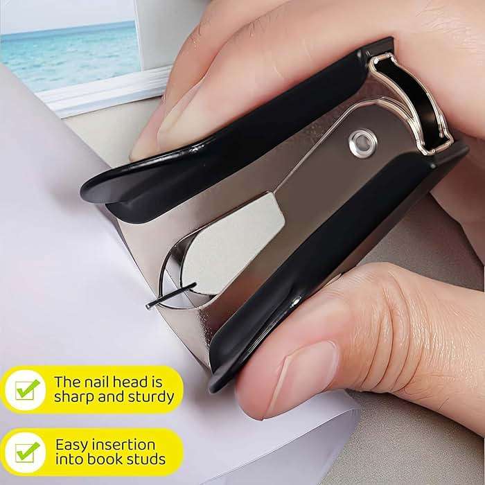 Staple Remover 2 Pack - Heavy Duty No Rip Design with Steel Teeth | Red & Black Set for Office, School, Bulletin Boards | Smooth Grip Puller - Image 5