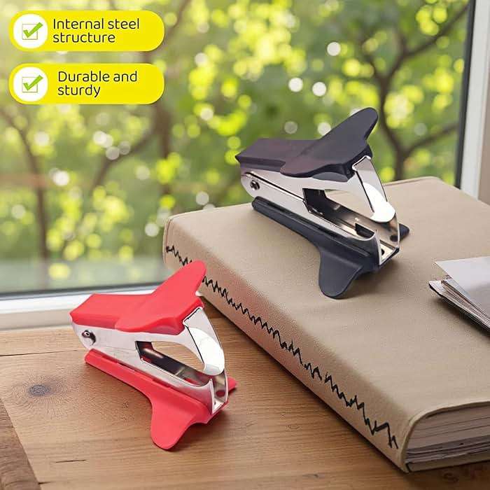 Staple Remover 2 Pack - Heavy Duty No Rip Design with Steel Teeth | Red & Black Set for Office, School, Bulletin Boards | Smooth Grip Puller - Image 7