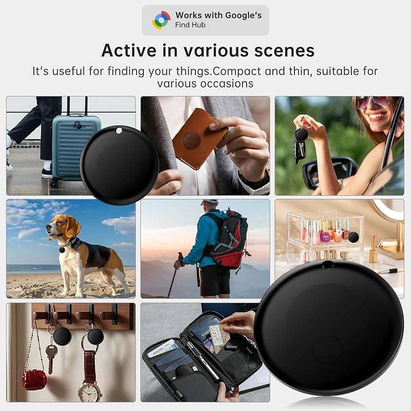 JNLIK Air Tracker Tag for Android(Android Only ) IP65 Waterproof Smart Tag & Item Finder | Ultra-Long Battery | Works with Google Find My Device | Find Keys/Wallet/Car (2026 new Model) - Image 8