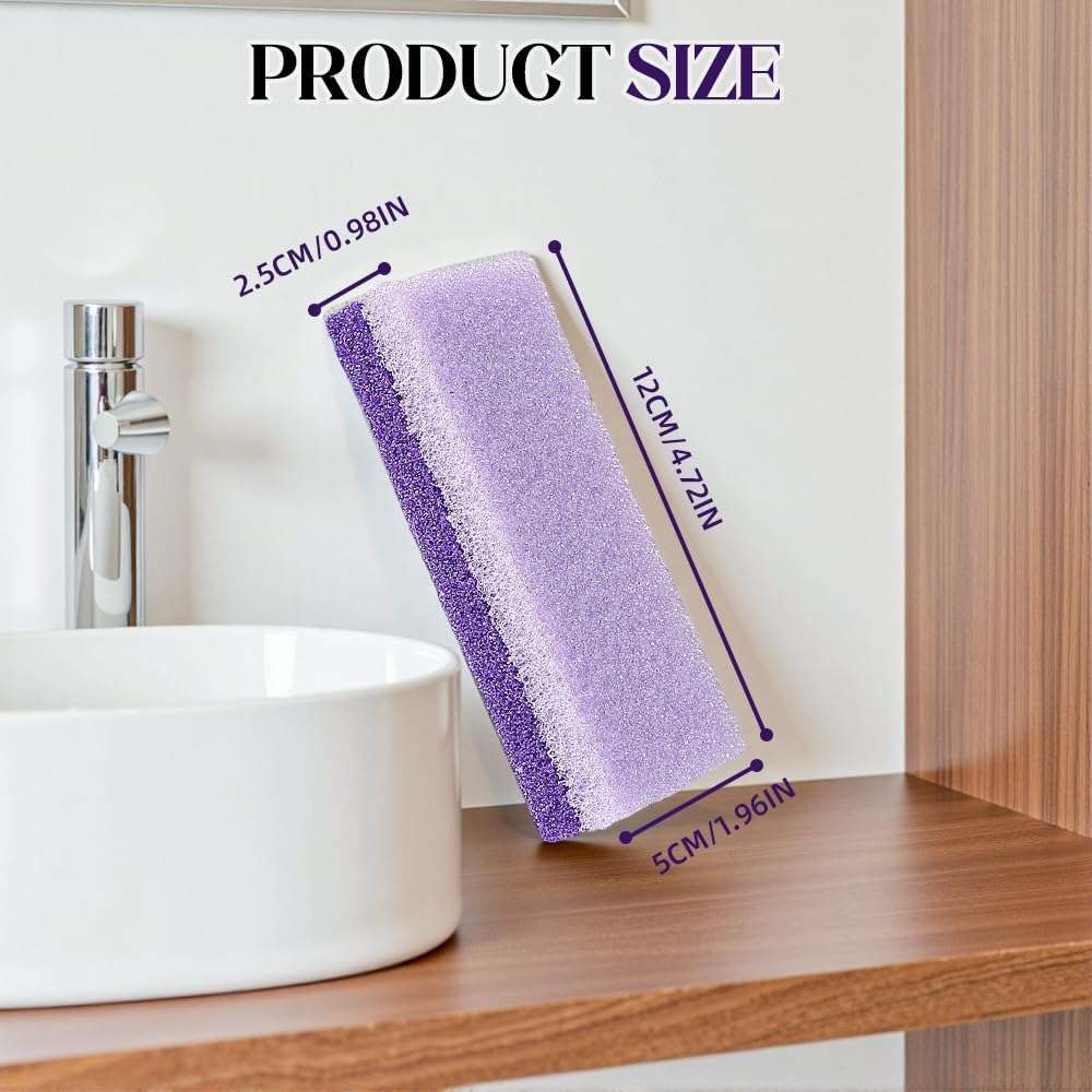 Foot Pumice Stone with Stripes to Increase Friction, 2025 Upgraded Professional Pedicure Foot Pumice Stone for Feet Hard Skin Callus Remover and Scrubber, Durable Exfoliating Stone for Spa Pedicure - Image 6