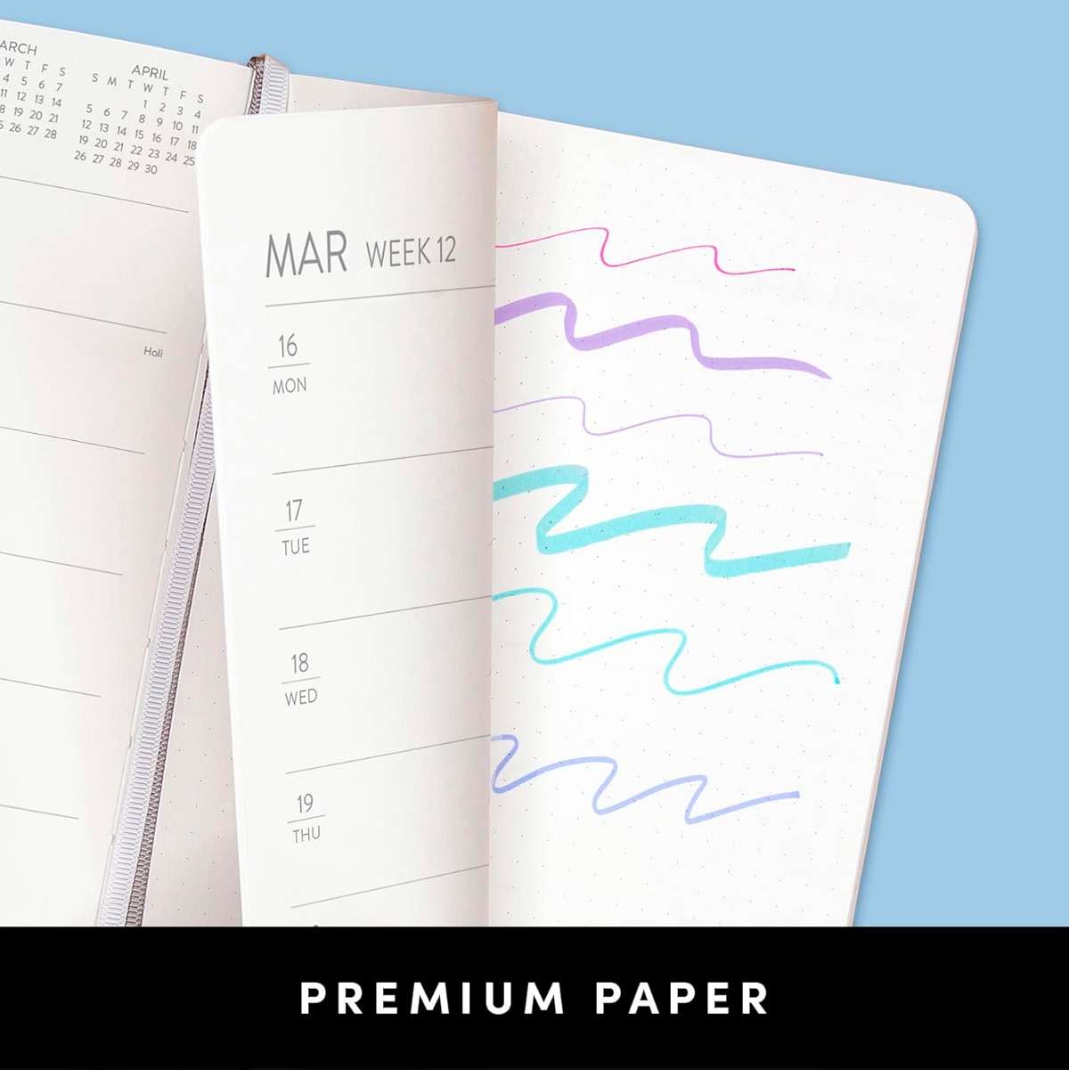 PAPERAGE 2026 Weekly & Monthly Planner, 12 Months (January 2026 - December 2026), 5.6 in x 8 in, Hardcover 2026 Planner with Weekly & Monthly Spreads, Note Pages, Stickers & Back Pocket – Lavender - Image 4