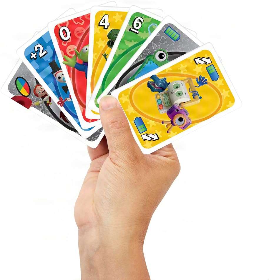 Mattel Games UNO Disney and Pixar Toy Story 5 Card Game with Movie-Inspired Deck for Kid & Family Nights, Parties, Travel & Camping - Image 2