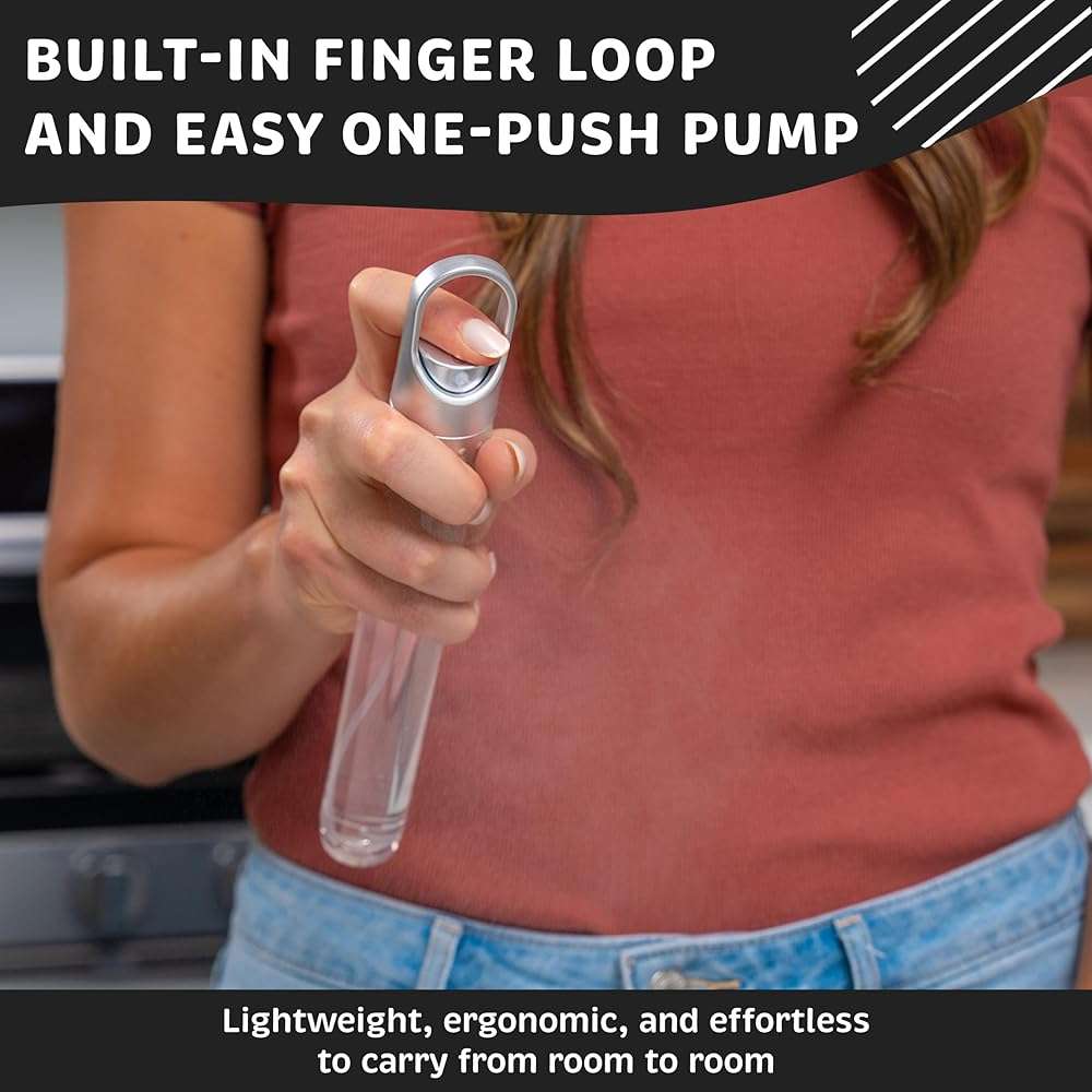 Stainless Steel Paper Towel Holder with Spray Pump – One-Handed Tear, Smart Traction System with Heavy Duty Suction Cups (Silver, Tension Arm with Spray Pump) - Image 5