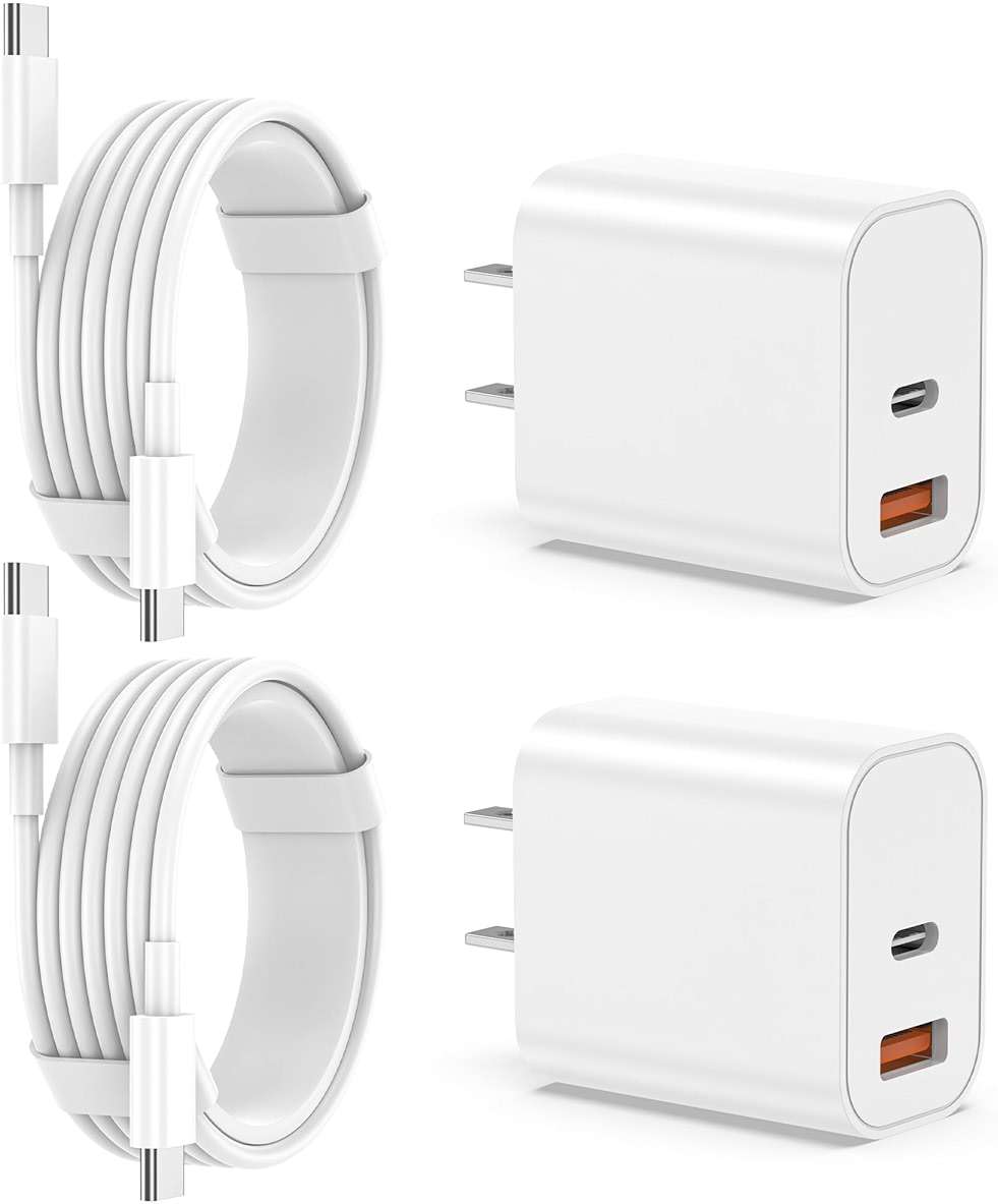 iPhone 17 16 15 Charger Fast Charging, 20W USB C Wall Charger Block with 6ft Type C to USB C Cable Cord for Apple iPhone 17/17 Pro/17 Pro Max/17 Air/16/16 Plus/16 Pro Max/15/15 Pro Max/iPad Pro/Mini - Image 1