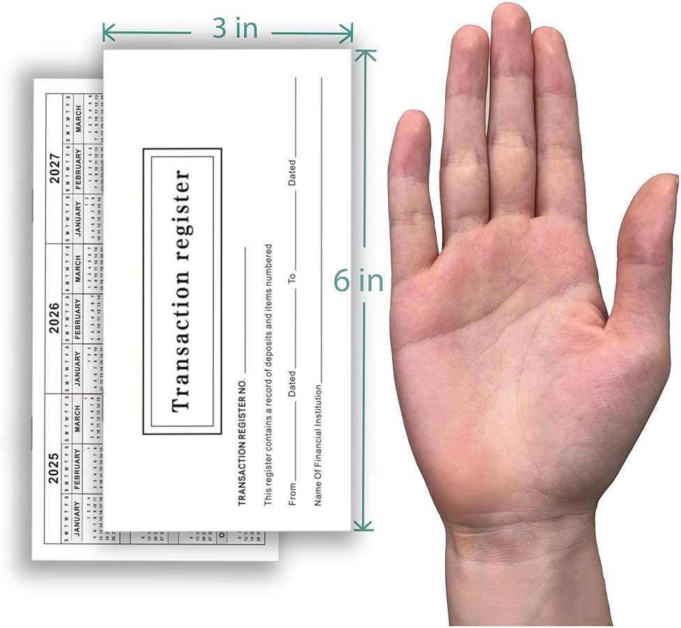 12 - Pack 6"×3" Check Registers for Personal Checkbook - Blank Ledger Transaction Registers for Personal or Business Bank, Saving Account, Deposit & Credit Card - Image 3