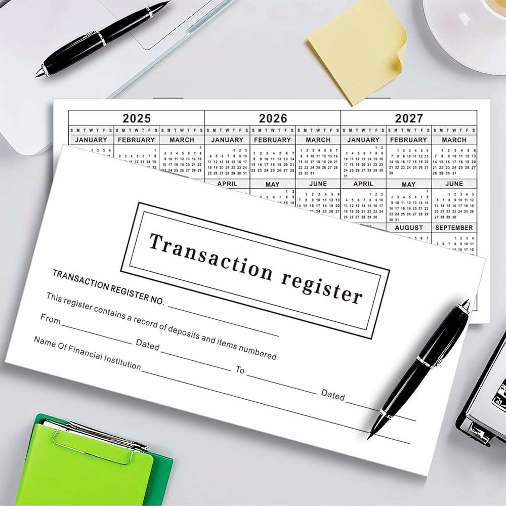 12 - Pack 6"×3" Check Registers for Personal Checkbook - Blank Ledger Transaction Registers for Personal or Business Bank, Saving Account, Deposit & Credit Card - Image 7