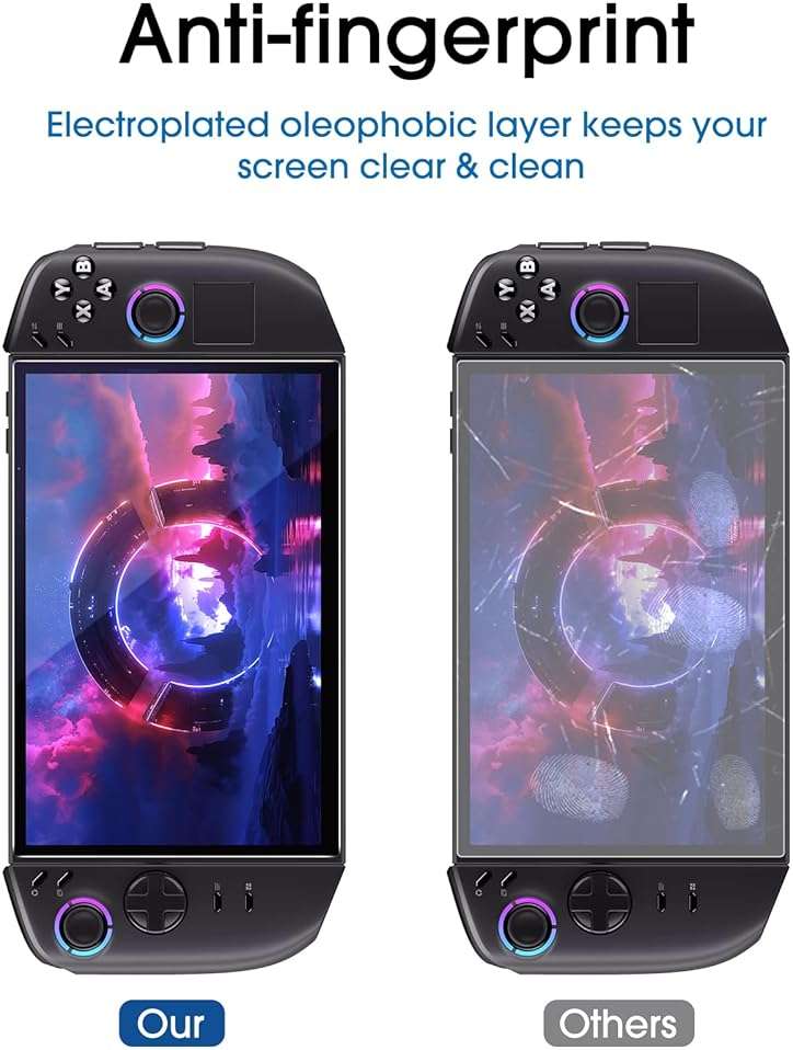 amFilm 2 Pack Screen Protector for Lenovo Legion Go Gen 2 8.8'' Handheld 2025, Tempered Glass, 8.8 inch Full Coverage, Transparent Ultra HD, Anti-Scratch, Anti-Fingerprint - Image 5
