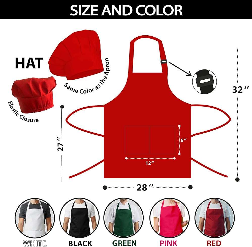 Custom Logo Apron, Personalized Name, Photo Aprons for Men&Women, Adjustable Waterproof Chef Bib with 2 Pockets, Professional Grilling Cooking Kitchen Apron, Customized BBQ, Baking Restaurant Gift - Image 5