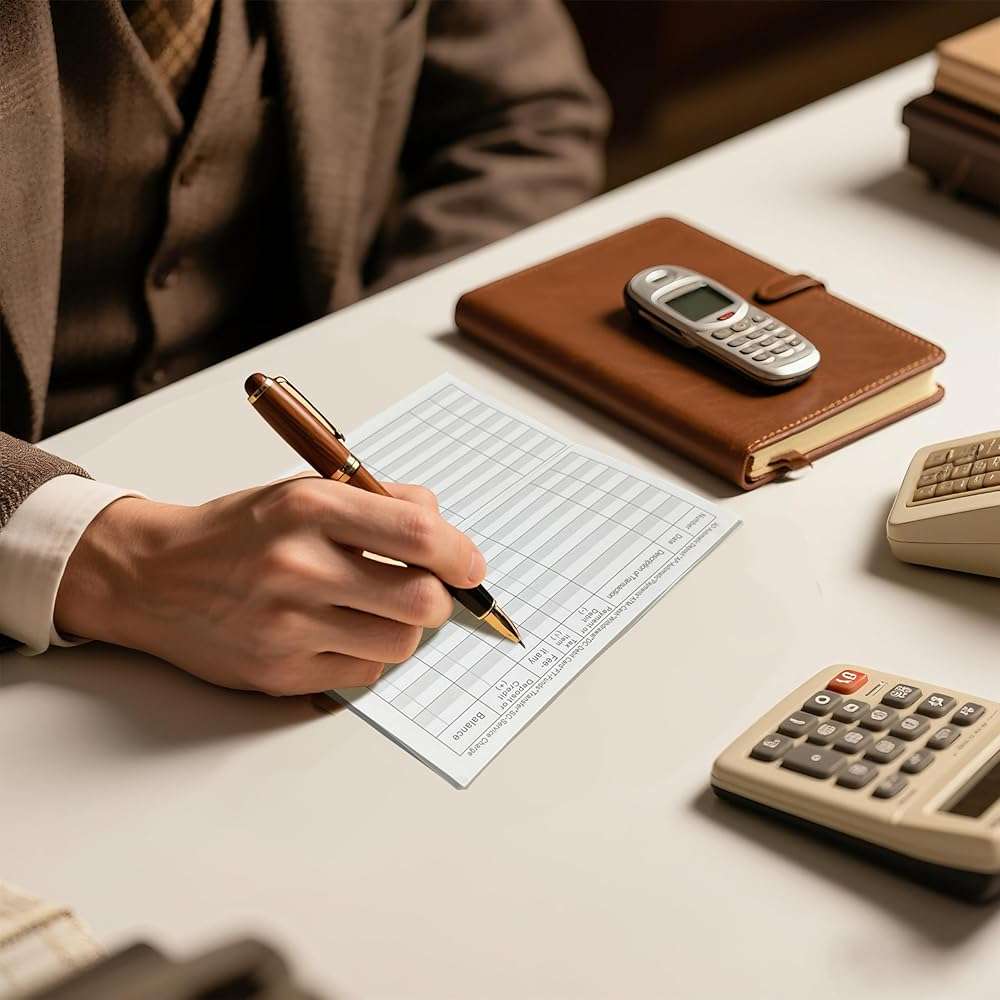 DeBiao 6"×3" Check Registers for Personal Checkbook - Blank Ledger Transaction Registers for Personal or Business Bank, Saving Account, Deposit & Credit Card (20) - Image 9
