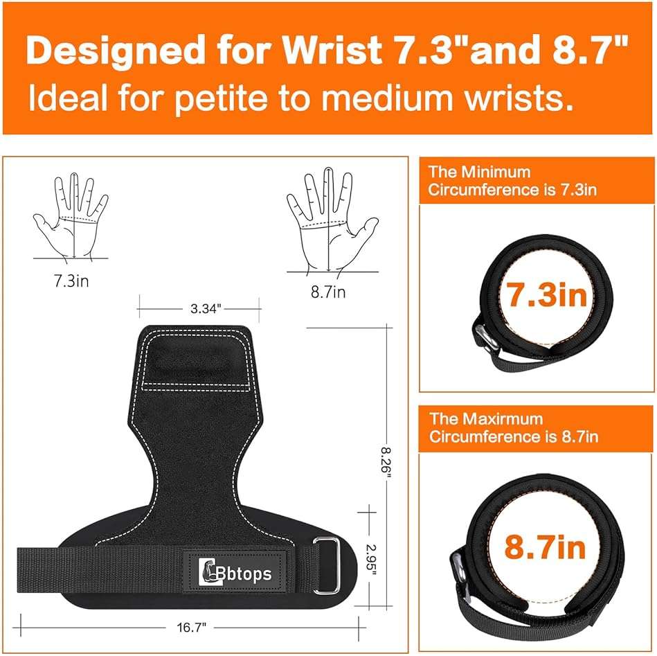 Weight Lifting Wrist Strap, Double-Layer Leather Wrist Straps for Gym Strength Training Weightlifting,Deadlift and Powerlifting, Enhance Grip Strength Neoprene Padding Gym Workout Lifting Straps Men/Women Pair - Image 2