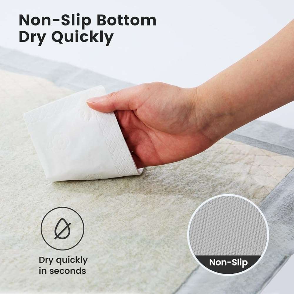 Gardner Pet 5XL Puppy Pads Extra Large, 37"x54" Super Absorbent & Leak-Proof Dog Pads, Nop-Slip Bottom Disposable Potty Training Pee Pads for Dogs Cats, 25 Count Grey - Image 3
