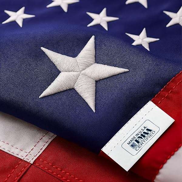 American Flag | American Flags for Outside 3X5 |100% Made in USA Flag-not imported - Premium US Flag 3X5 Heavy Duty Outdoor with Embroidered Stars and Sewn Stripes. - Image 1