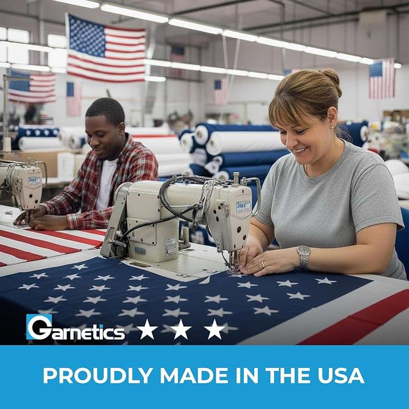 American Flag | American Flags for Outside 3X5 |100% Made in USA Flag-not imported - Premium US Flag 3X5 Heavy Duty Outdoor with Embroidered Stars and Sewn Stripes. - Image 2