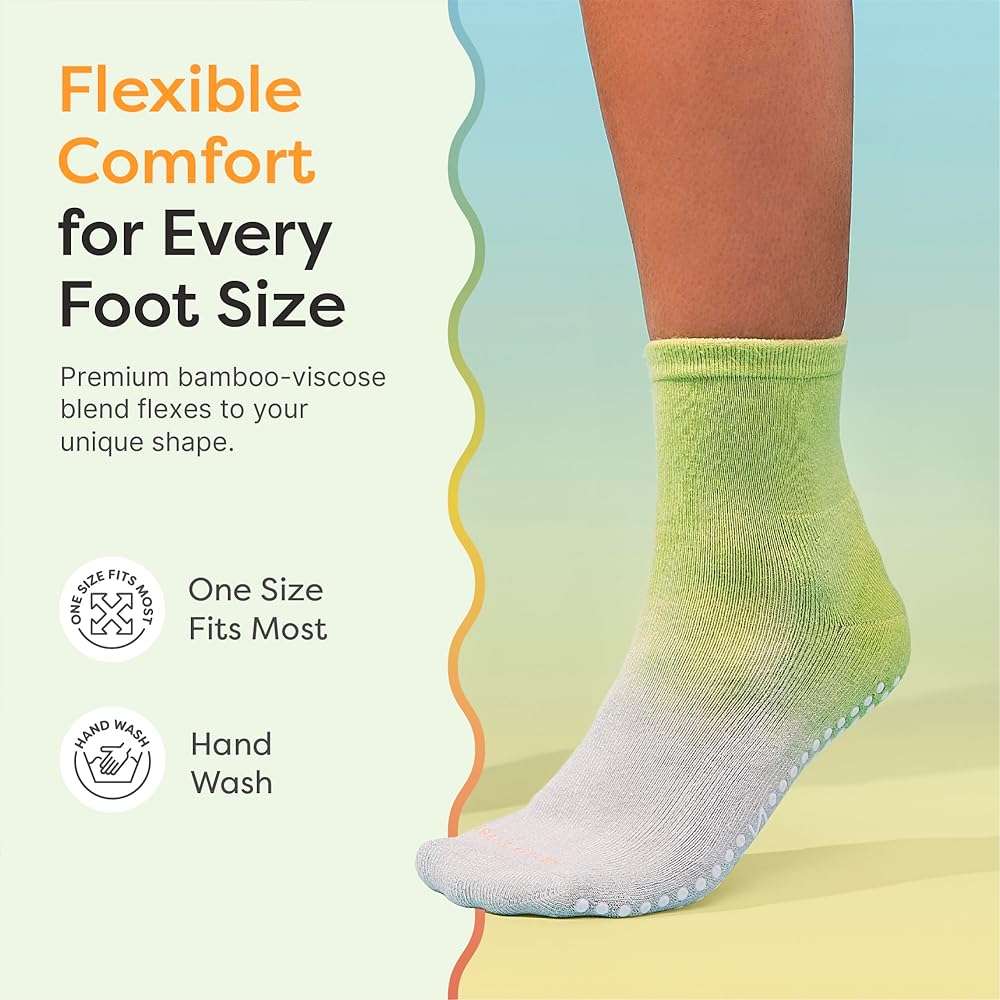 ZenToes Moisturizing Socks for Dry Cracked Feet - Bamboo Viscose Blend Spa Socks with Aloe Vera Gel Lining, Non-Slip Grippers, Self Care Gifts, Stocking Stuffers for Women (Mint Sky, 1 Pair) - Image 6