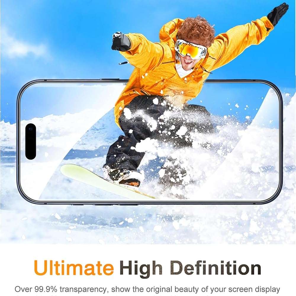 Wiaocit 3 Pack Tempered Glass Screen Protector for iPhone 17 Pro, 9H Hardness, Bubble Free, Case Friendly - Image 6