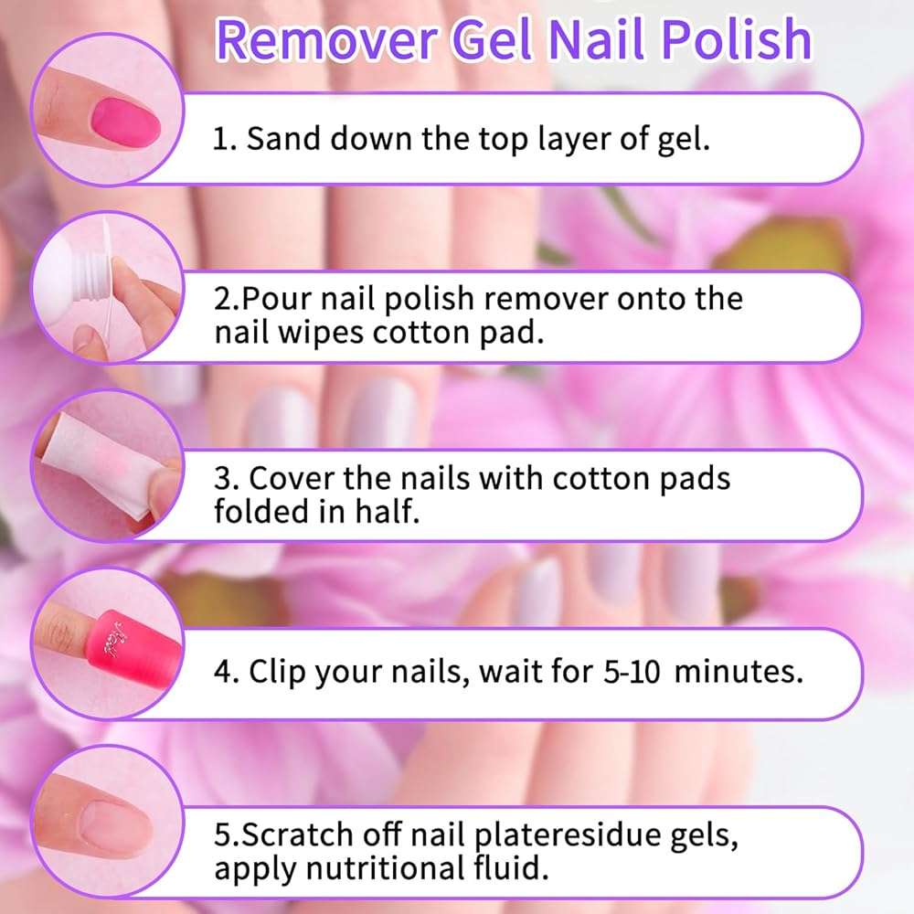 CARMEIN (1pcs) Gel Nail Polish Remover,QUICKLY REMOVES,Nail polish,Glitter polish,Gel polish,Artificial nails,Nail glue,Gel Nails Home Salon DIY 40ml/1.35fl.oz - Image 7