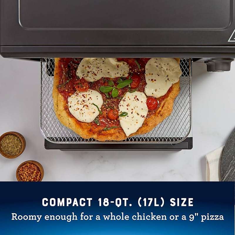 Oster® Compact Air Fryer Toaster Oven. Convection Countertop Pizza Oven, 4-Slice Toaster with 5 Cooking Functions – Air Fry, Bake, Toast, Broil, and Warm - Image 4