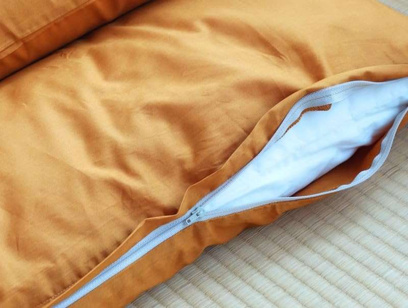 Organic Cotton Cover for Shikibuton, Shiki futon, Japanese Shiki Futon Cover, Kohaku Amber (Double) - Image 4