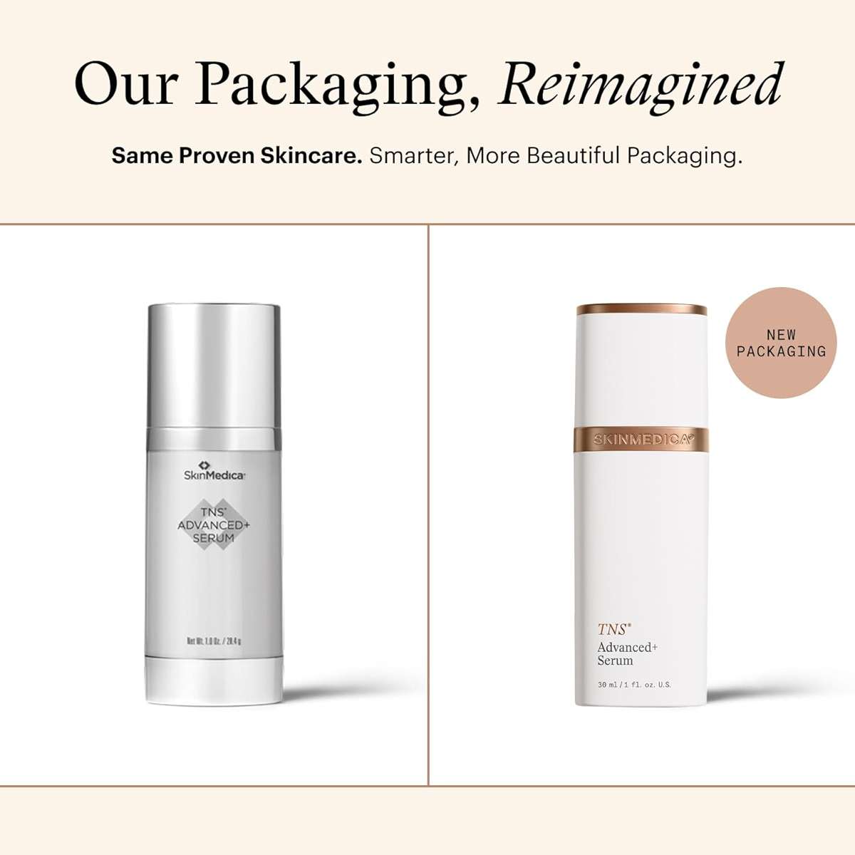 SkinMedica TNS Advanced+ Face Serum - Multi Peptide Serum to Help Improve the Appearance of Wrinkles, Fine Lines, Skin Tone & Texture (1 oz) - Image 2