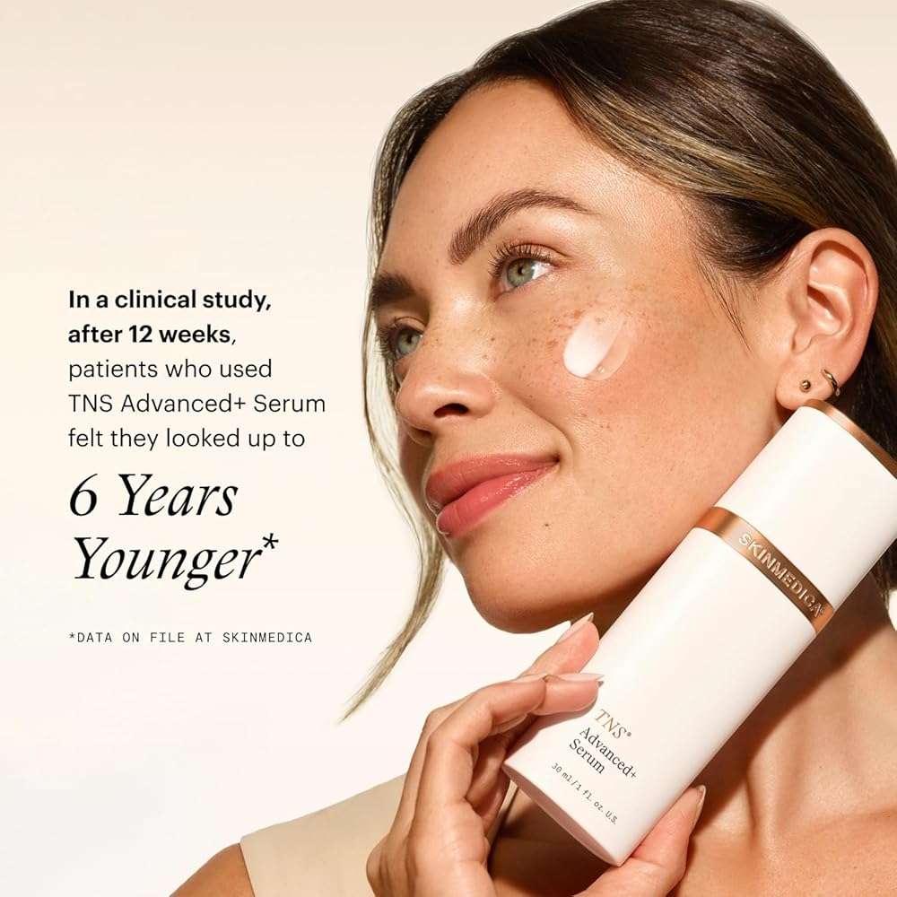 SkinMedica TNS Advanced+ Face Serum - Multi Peptide Serum to Help Improve the Appearance of Wrinkles, Fine Lines, Skin Tone & Texture (1 oz) - Image 6