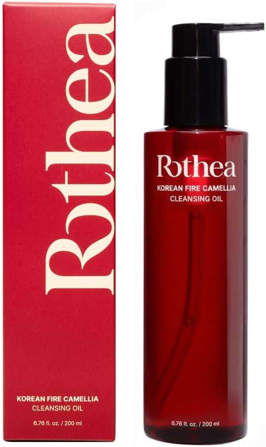 Rothea Korean Fire Camellia Cleansing Oil – Gentle Oil Cleanser for Face & Makeup, Blackhead Remover, Korean Skin Care, 6.76 fl oz / 200ml - Image 1
