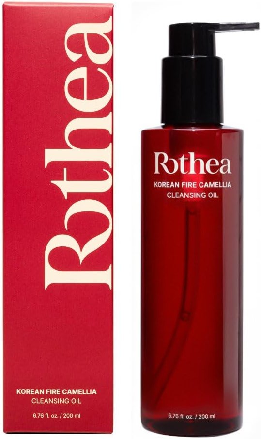 Rothea Korean Fire Camellia Cleansing Oil – Gentle Oil Cleanser for Face & Makeup, Blackhead Remover, Korean Skin Care, 6.76 fl oz / 200ml - Product Image