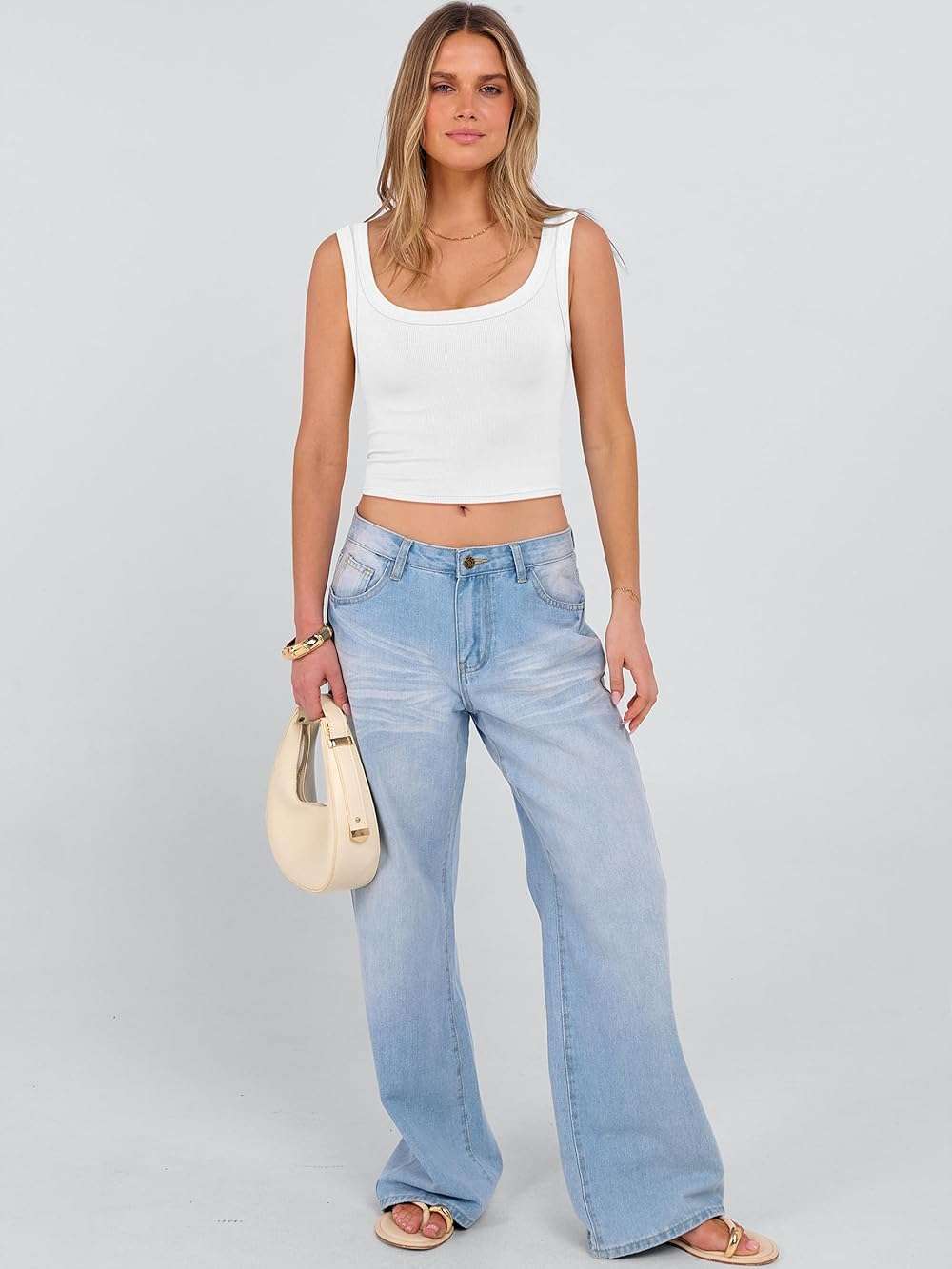 ANRABESS Womens Crop Tank Tops, Soft Breathable Ribbed Slim Fit, Comfy for Basic,Casual,Going Out&Daily Wear - Image 7
