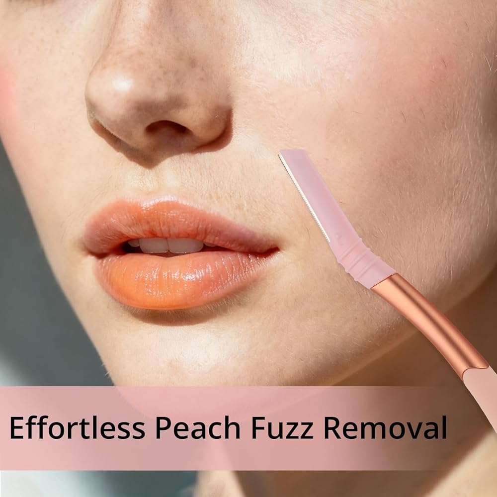 Mistfree Dermaplane Razor for Women Face, Eyebrow Razor with Reusable Handle and 10 Refill Blades, Professional Dermaplaning Tool Face Razors for Exfoliation, Peach Fuzz Removal, Eyebrow Shaping - Image 6