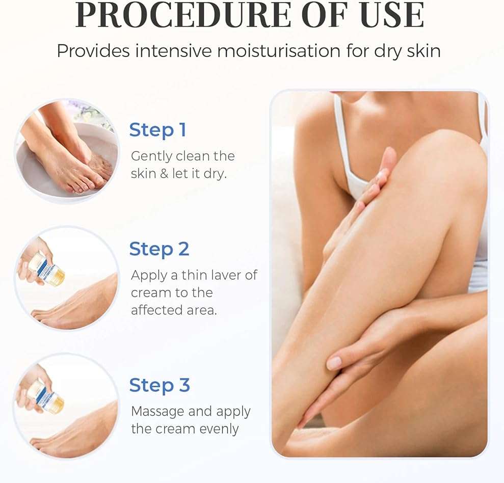 YAWOTA Hydrating and Anti-Cracking Foot Cream, Hydrating and Anti-Cracking Foot Cream for Dry Cracked Feet Knees Elbows Hands Hydrates, Smoothing Skin Women and Men (1) - Image 3