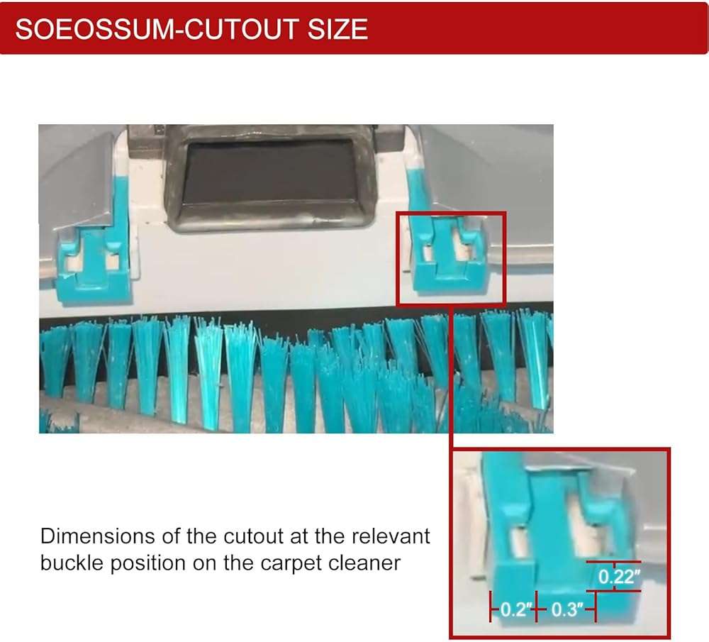 SOEOSSUM 440014442 Front Floor Nozzle Assembly (Replaces 440014442) - Fits Hoover Carpet Cleaner SmartWash 2nd Generation & SmartWash PET FH52000G/FH52001G (Without Sprayer) - Image 3