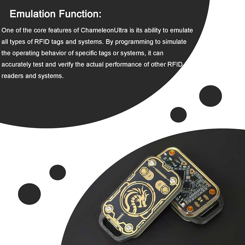 Chameleon Ultra 3. 0 Ultimate RFID Emulator– 125KHz 13.56MHz Dual-Frequency Card Copier, Bluetooth 5.0 USB-C RFID Reader Writer for Access Control Key Fobs - Image 8